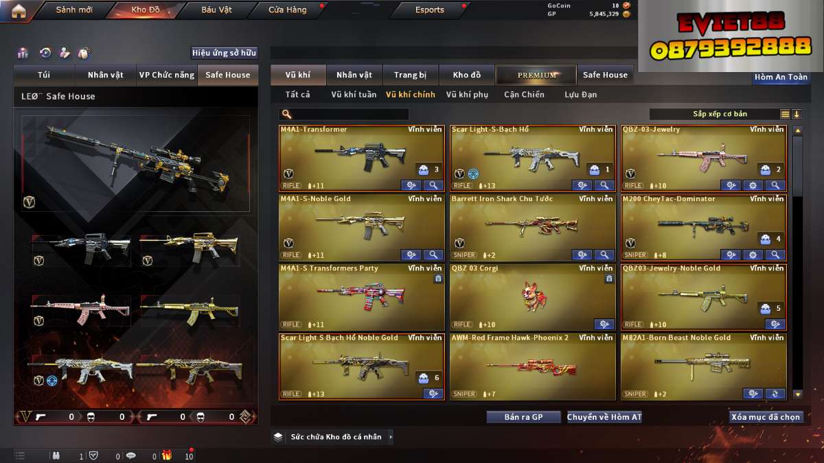 shop acc cf uy tin gia re